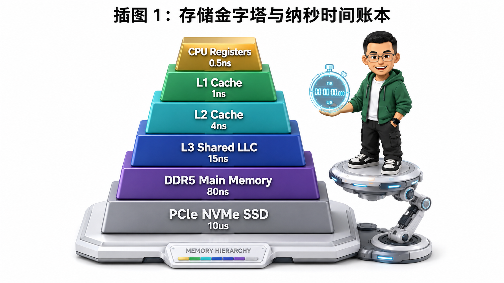 Ringi 导师解构：现代计算机存储金字塔与纳秒级时间账本全景