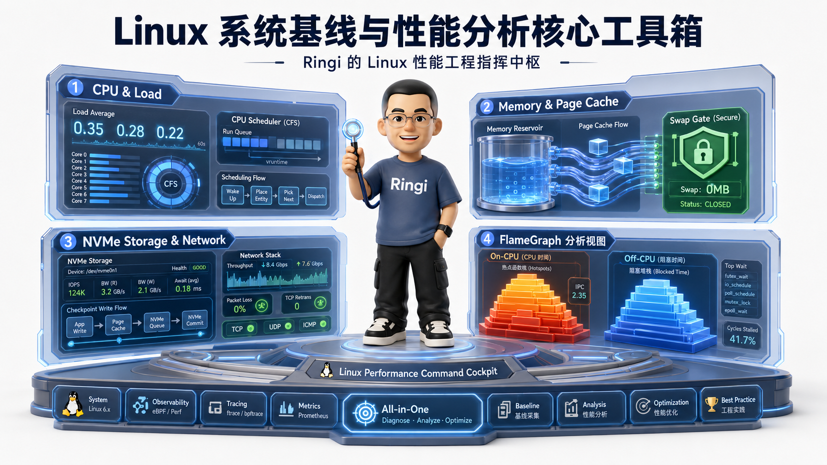 Ringi 导师解构:Linux 系统基线与性能分析核心工具箱——Ringi 的 Linux 性能工程指挥中枢
