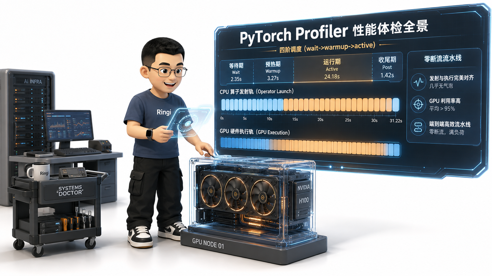 Ringi 导师解构:PyTorch Profiler 性能体检与 Trace 全景工坊